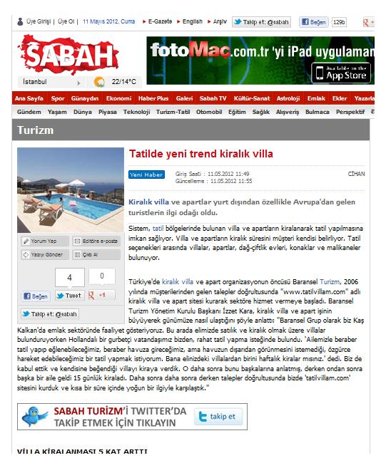 sabah gazetesi haber